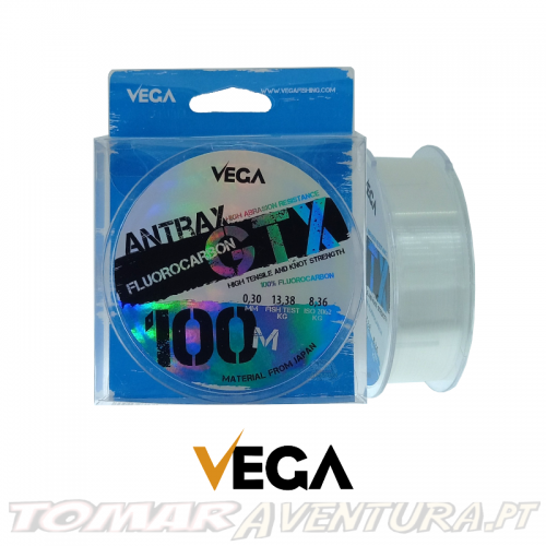 Linha Vega Antrax GTX Fluorocarbon 100m