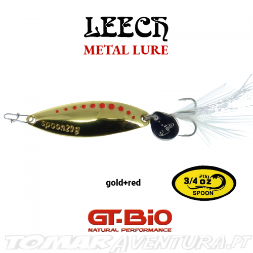 GT-Bio Leech Spoon 20g Gold + Red
