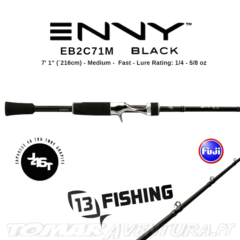 Cana Baitcasting 13 Fishing ENVY Black EBC271M