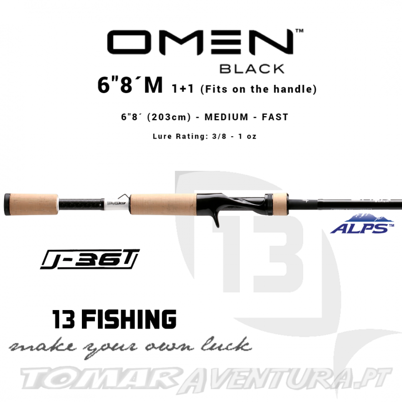 Cana Baitcasting 13 Fishing Omen Black 68M2BJ
