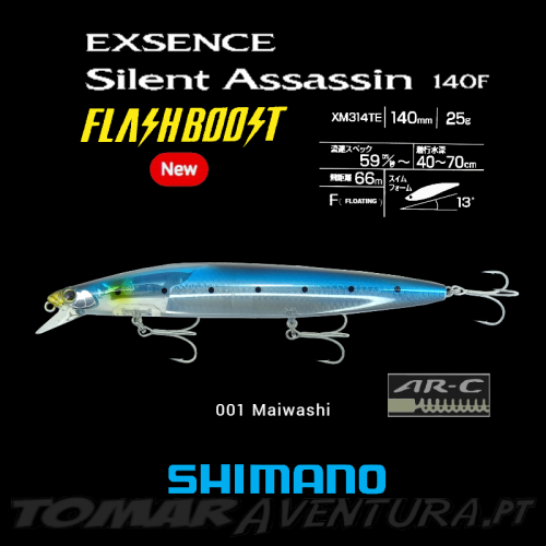 Shimano EXSENCE Silent Assassin FlashBoost 140F AR-C