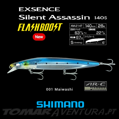 Shimano EXSENCE Silent Assassin FLASHBOOST 140S 28G AR-C