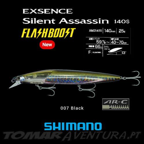 Shimano EXSENCE Silent Assassin FlashBoost 140F 25G AR-C
