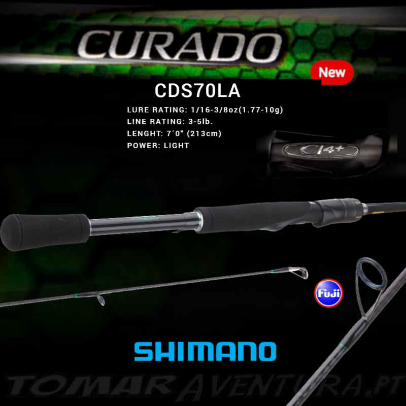Cana Spinning Shimano Curado USA 7´0" L - Fast