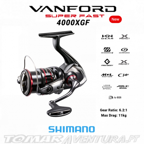 Carreto Spinning Shimano Vanford 4000HGF
