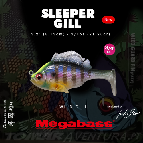 Megabass Sleeper Gill 3,2&quot; 3/4oz
