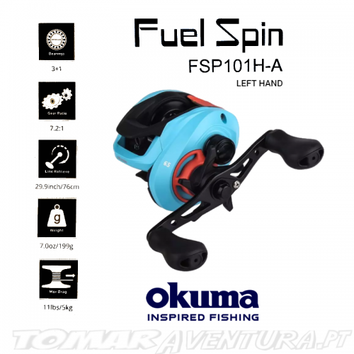Okuma Fuel Spin Low Profile Baitcast FSP100H-A LH