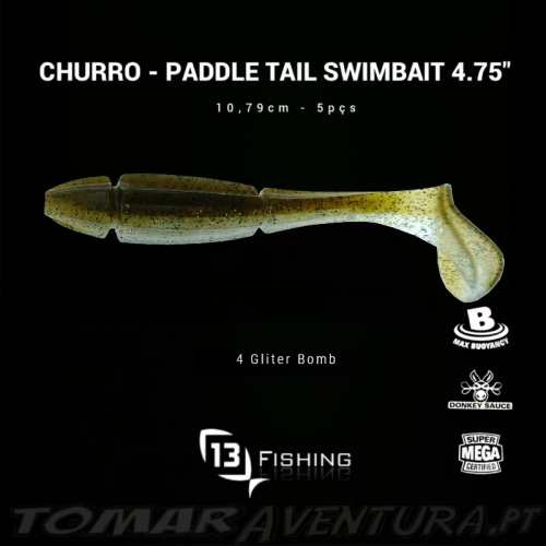 13 Fishing Churro Swimbait 4.75"