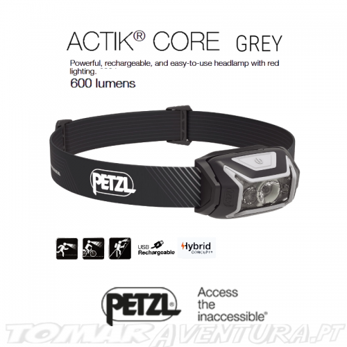 Petzl ACTIK CORE 600 lm Grey