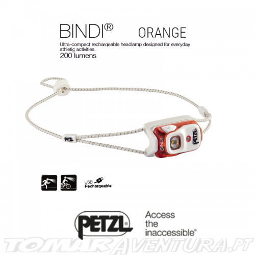 Petzl BINDI 200 lm Orange
