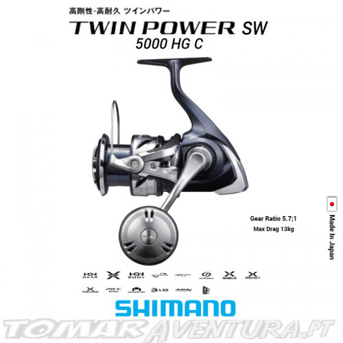 Carreto Shimano Twin Power SW 5000 HG C