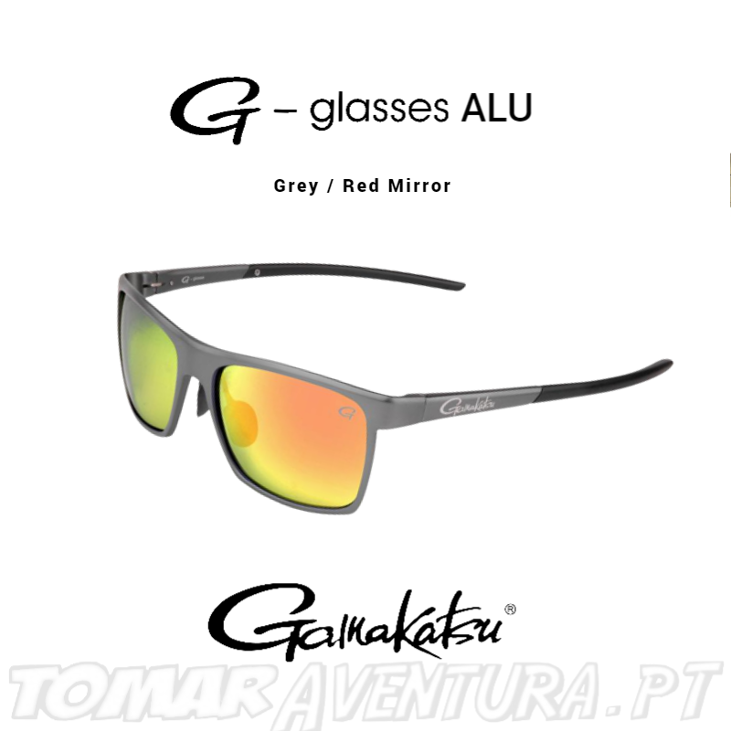Óculos Polarizados Gamakatsu ALU Grey / Ice Blue Mirror